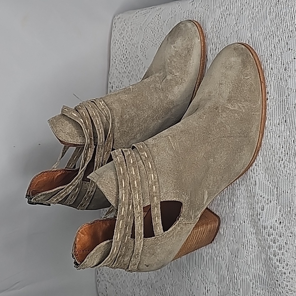 Frye Naomi picks Tisch shootie soft oiled suede block heel ankle boots bootie 11 - Picture 2 of 9
